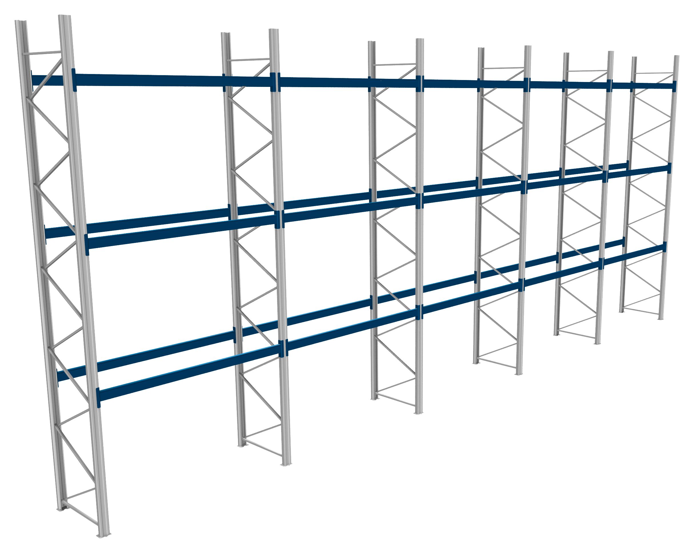 Palettenregale - 1000 kg Palettengewicht, Feldbreite 2700 mm
