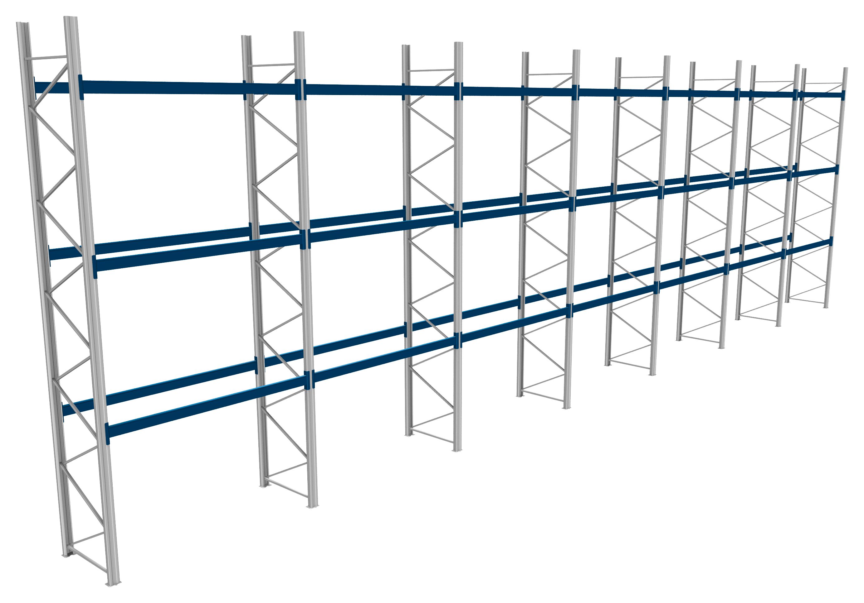 Palettenregale - 1000 kg Palettengewicht, Feldbreite 2700 mm