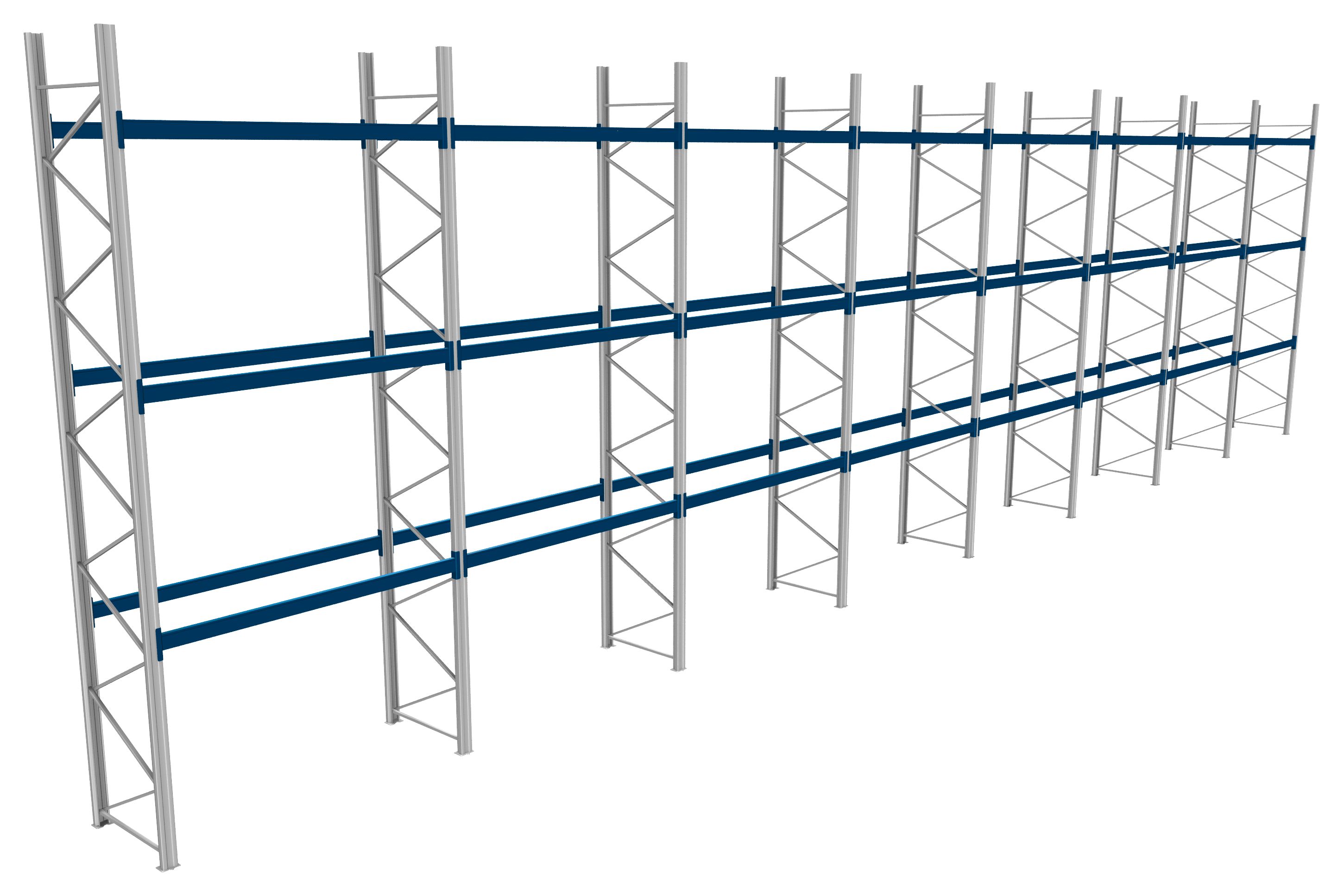 Palettenregale - 1000 kg Palettengewicht, Feldbreite 2700 mm