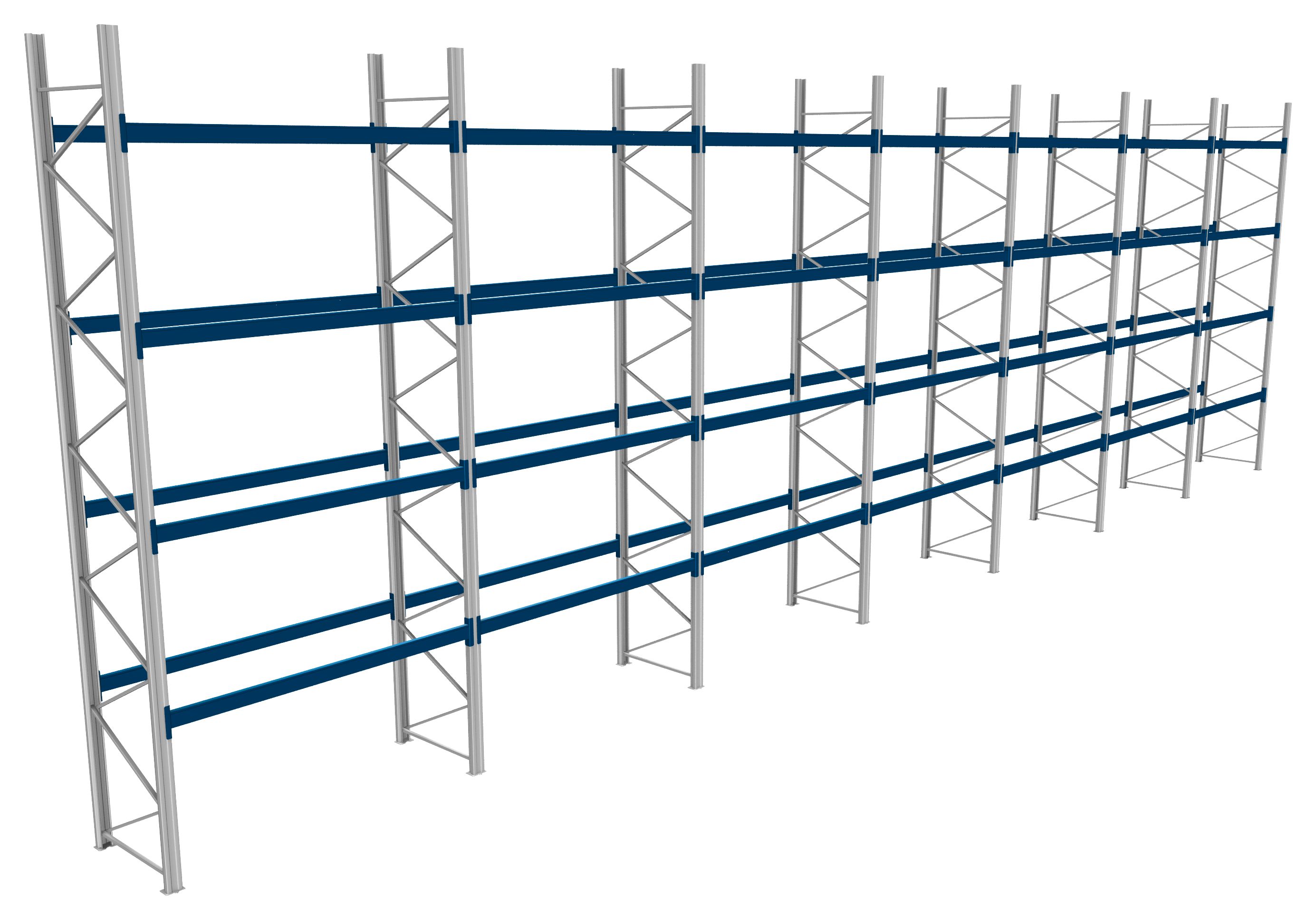 Palettenregale - 1000 kg Palettengewicht, Feldbreite 2700 mm