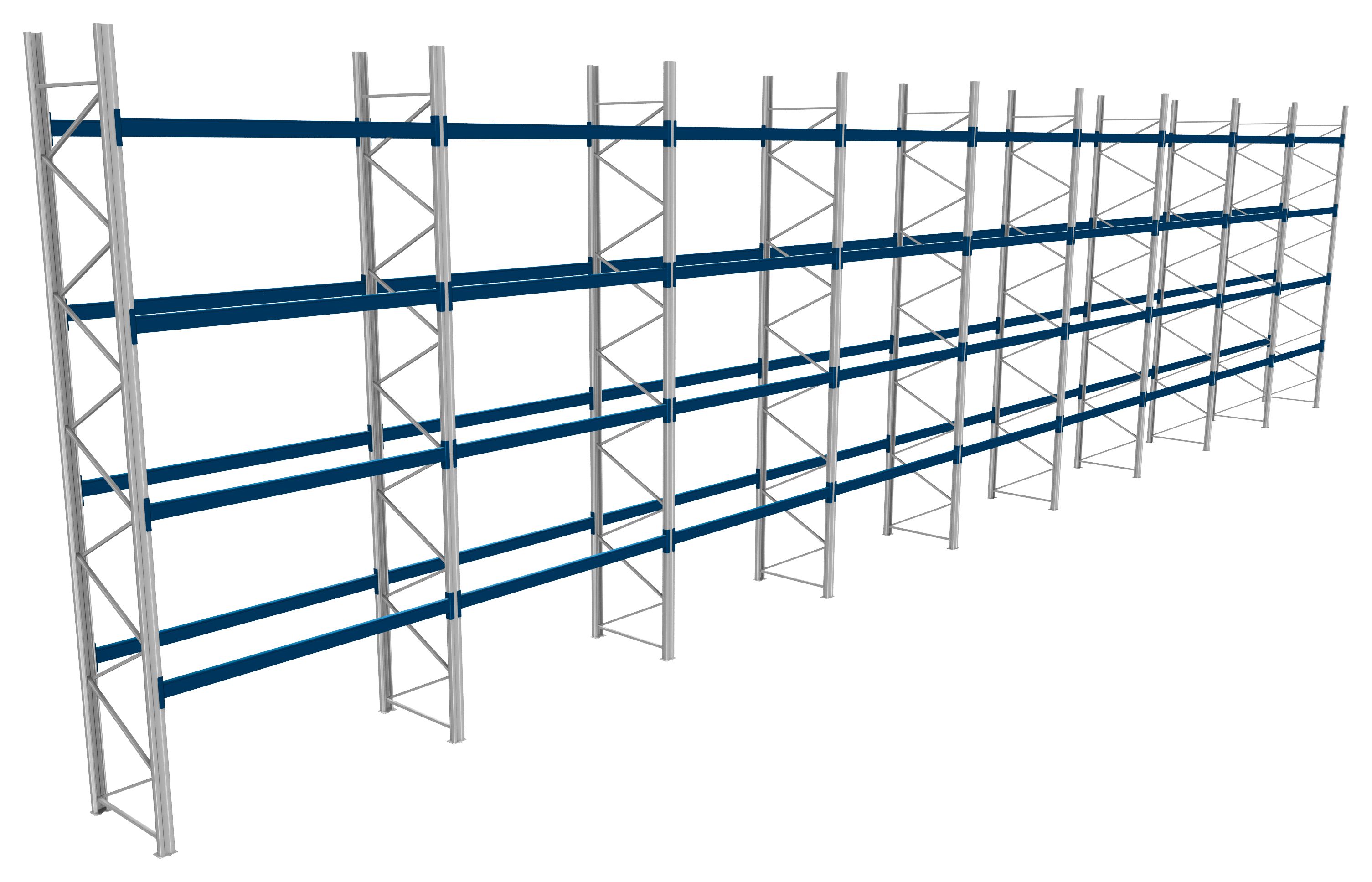 Palettenregale - 1000 kg Palettengewicht, Feldbreite 2700 mm