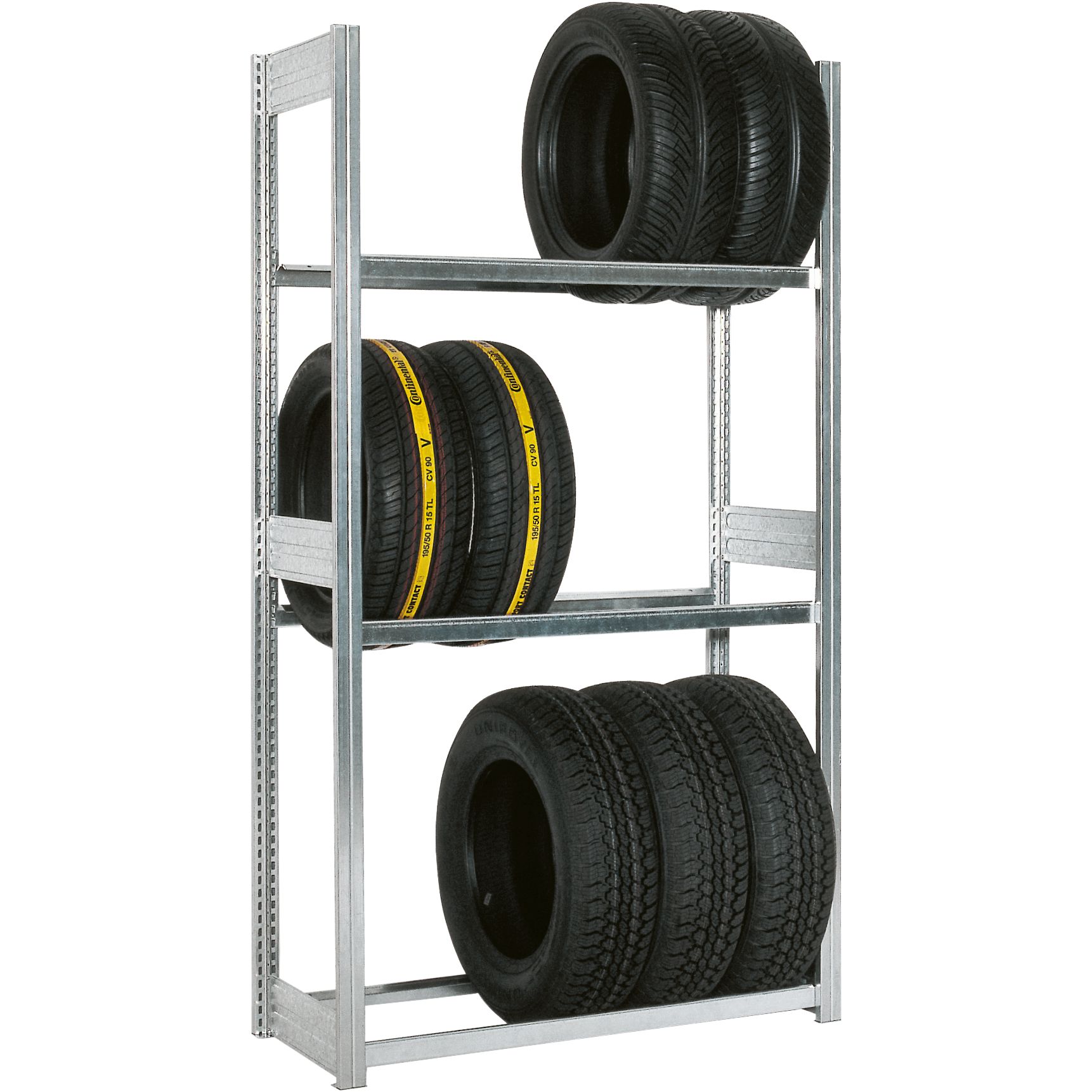Reifenregale - glanzverzinkt