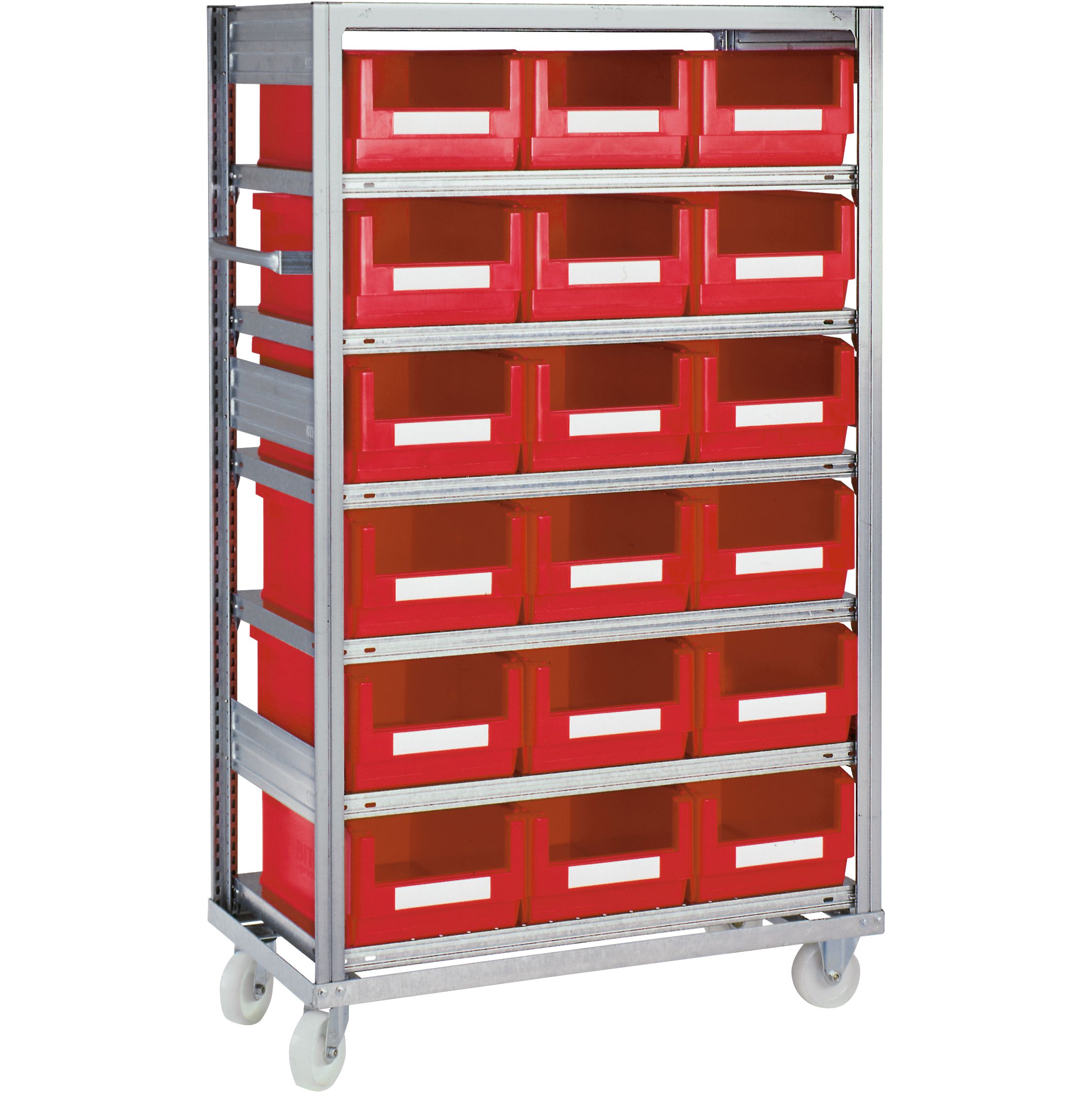 Regalwagen - mit 18 Sichtlagerkästen SK