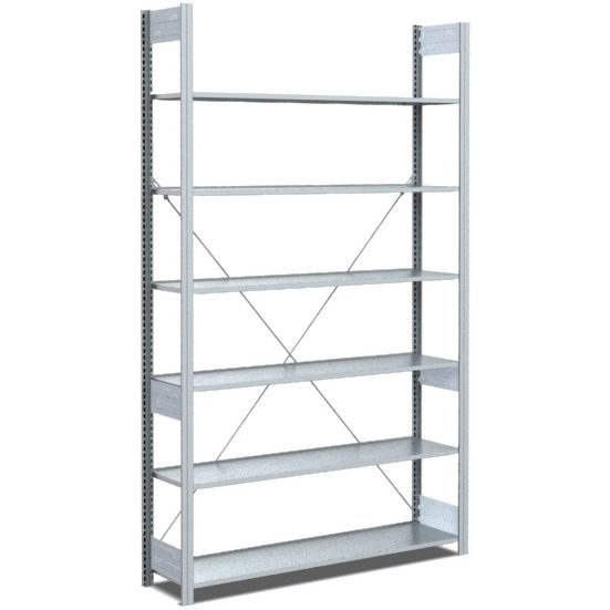 Archivregale - einseitige Nutzung, glanzverzinkte Ausführung