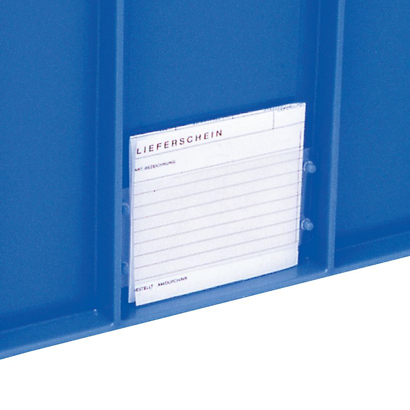 Etikettenabdeckungen - für Eurostapelbehälter BN, nachrüstbar (VE 10 Stk.)