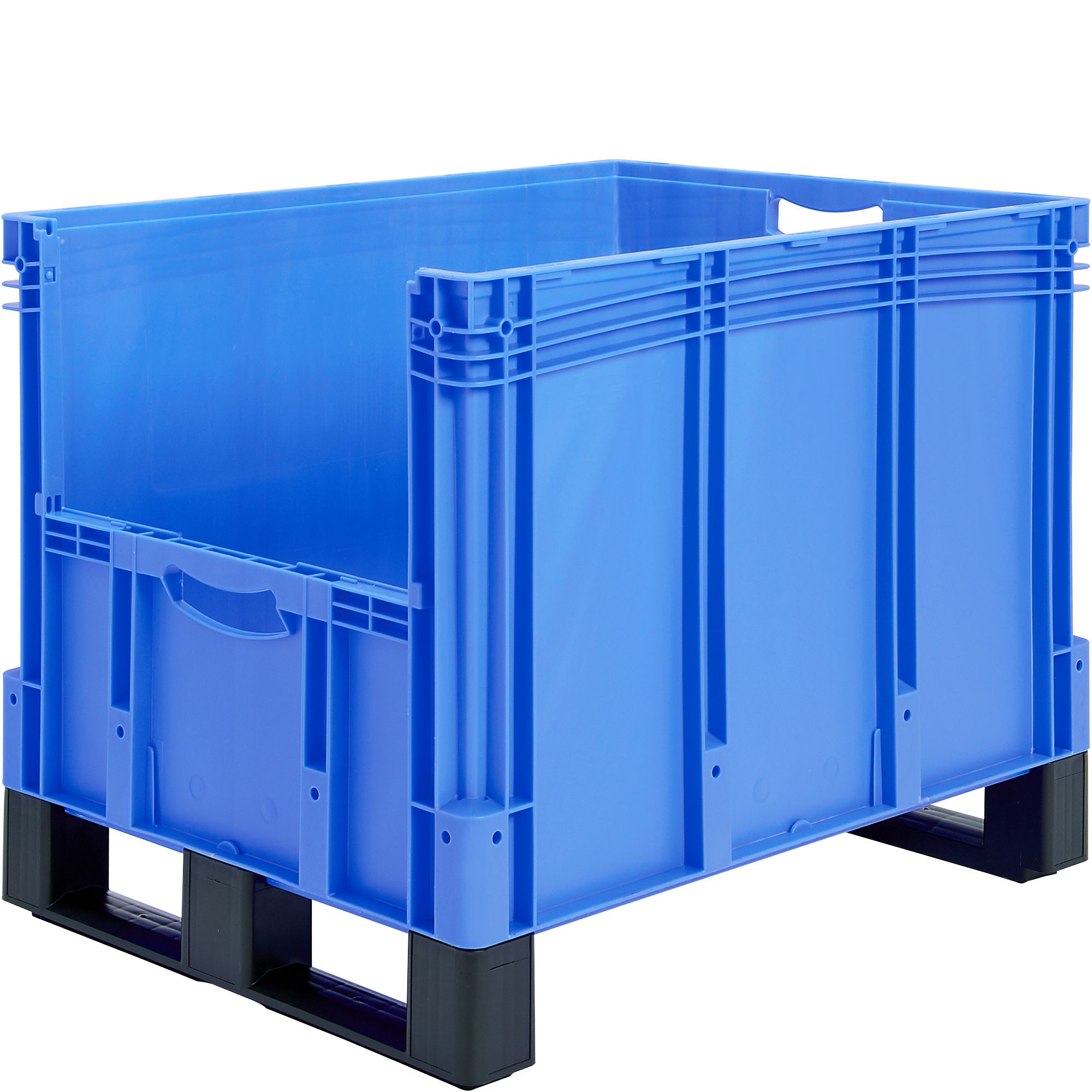 Eurostapelbehälter XL XL86324DKufe - mit stirnseitiger Sicht-/Entnahmeöffnung und Kufen