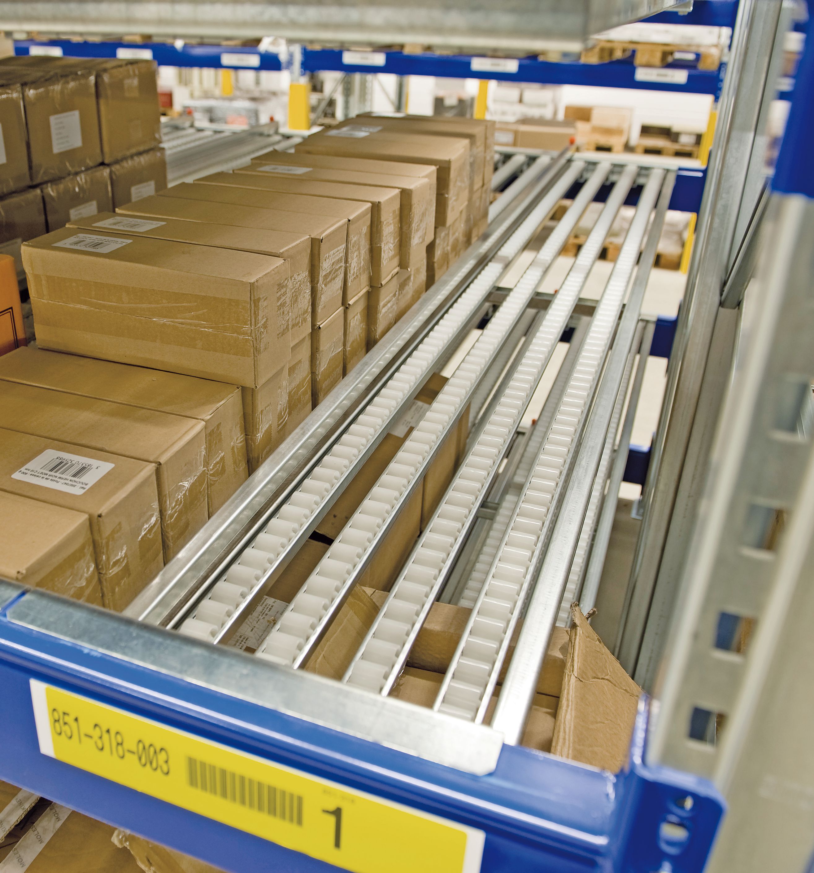 Komplette Fachebenen - mit Rollenleisten