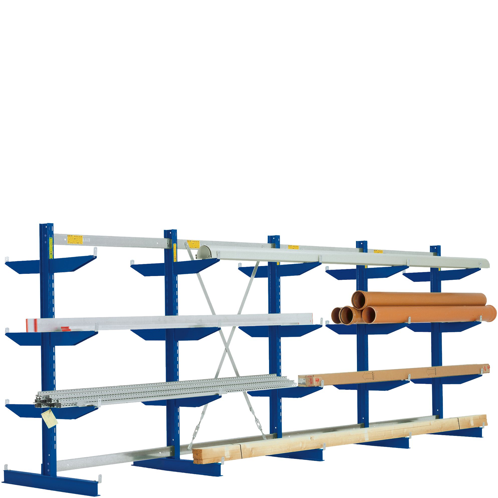 Kragarmregale Typ L - zweiseitige Nutzung