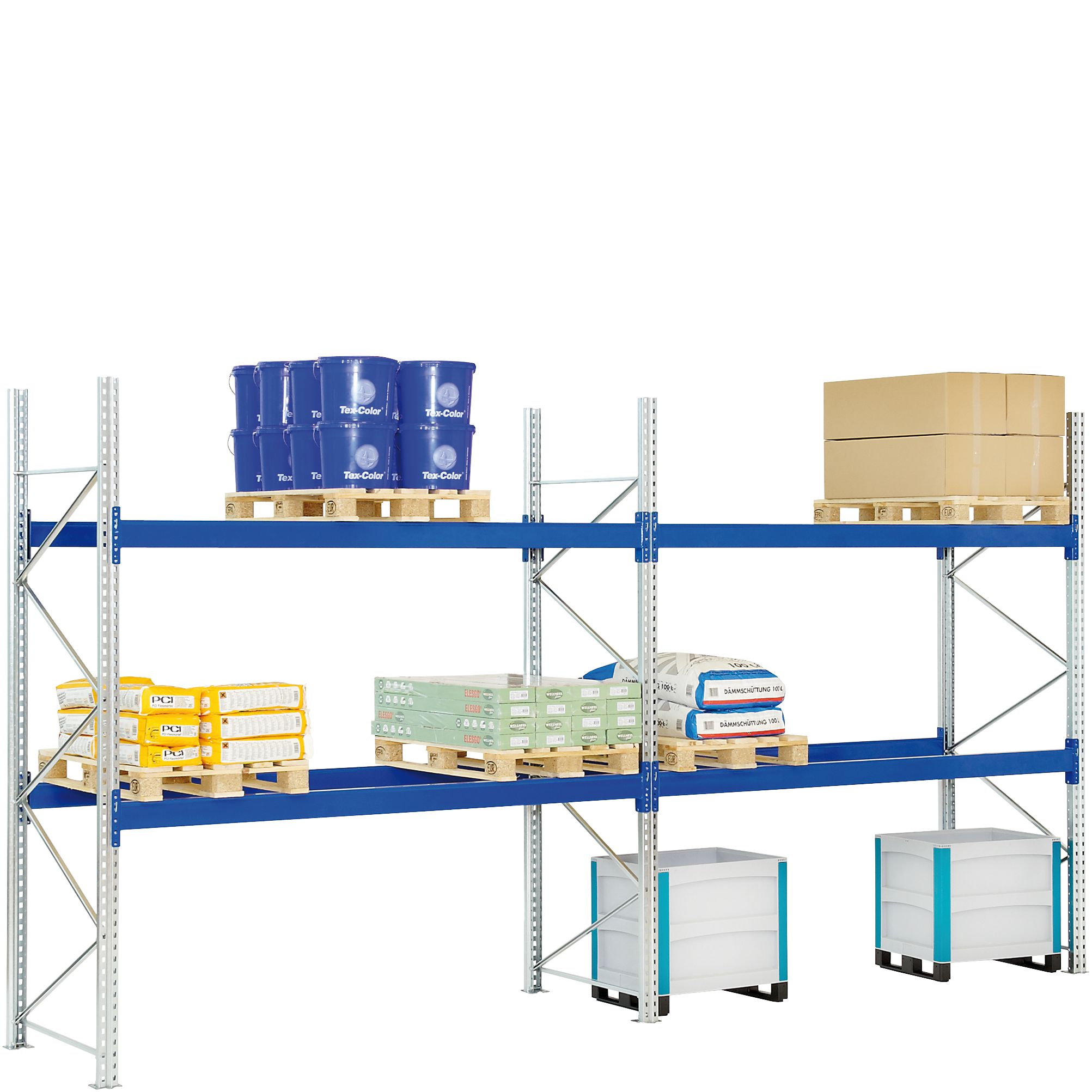 Palettenregale - 1000 kg Palettengewicht, Feldbreite 2700 mm