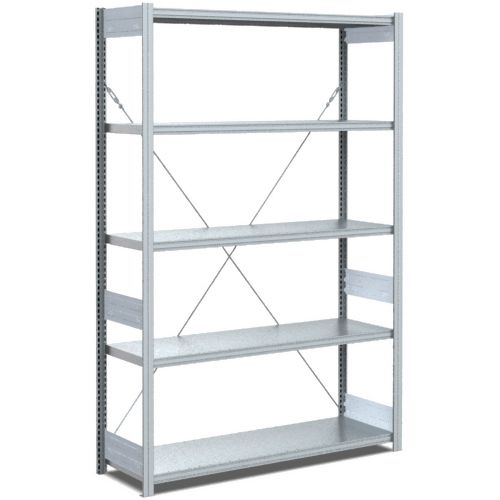 Fachbodenregale Typ EL - Fachlast 100 kg - glanzverzinkte Ausführung