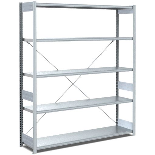 Fachbodenregale Typ EL - Fachlast 100 kg - glanzverzinkte Ausführung