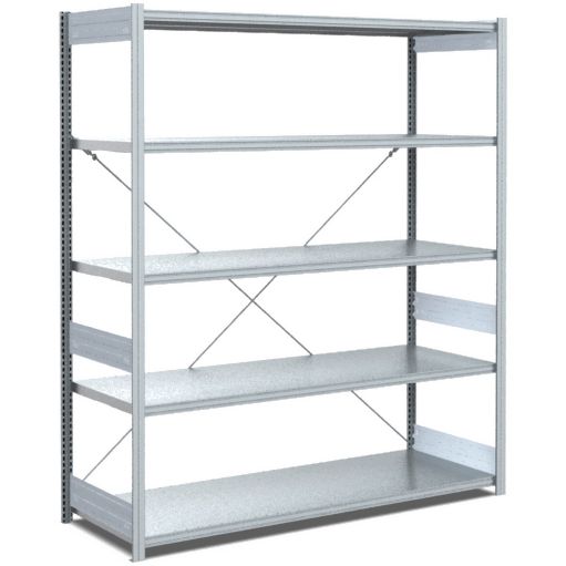 Fachbodenregale Typ EL - Fachlast 100 kg - glanzverzinkte Ausführung