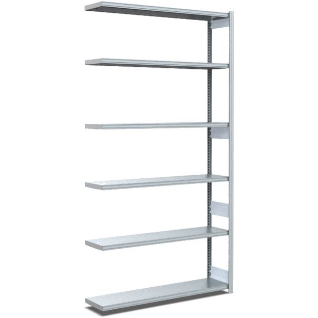 Fachbodenregale Typ EL - Fachlast 100 kg - glanzverzinkte Ausführung