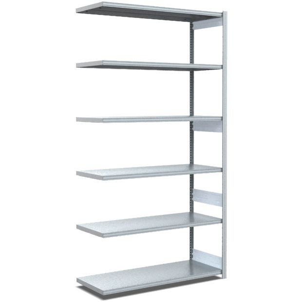 Fachbodenregale Typ EL - Fachlast 100 kg - glanzverzinkte Ausführung