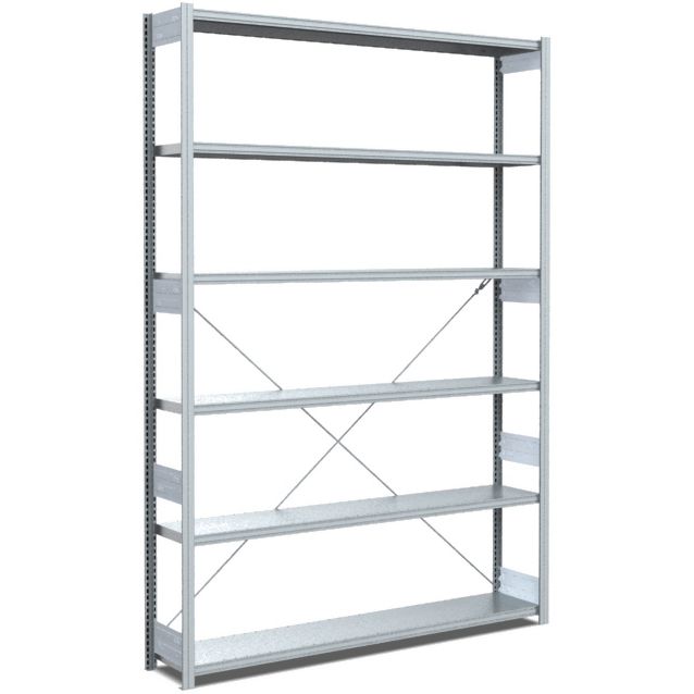 Fachbodenregale Typ EL - Fachlast 100 kg - glanzverzinkte Ausführung
