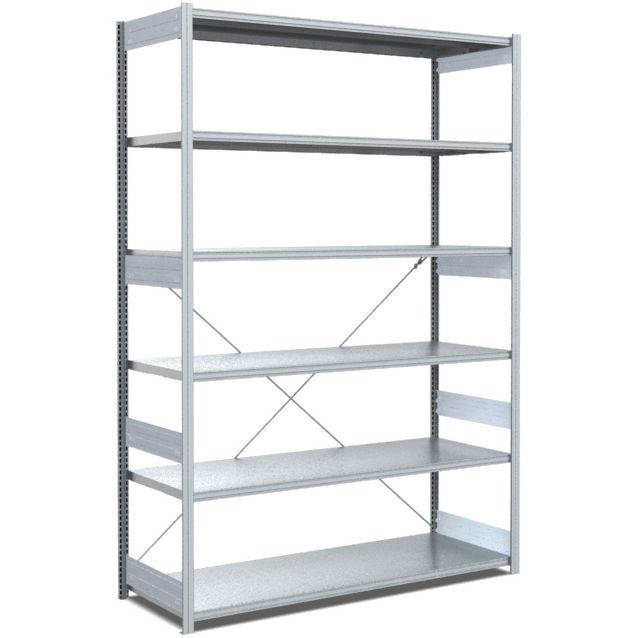 Fachbodenregale Typ EL - Fachlast 100 kg - glanzverzinkte Ausführung