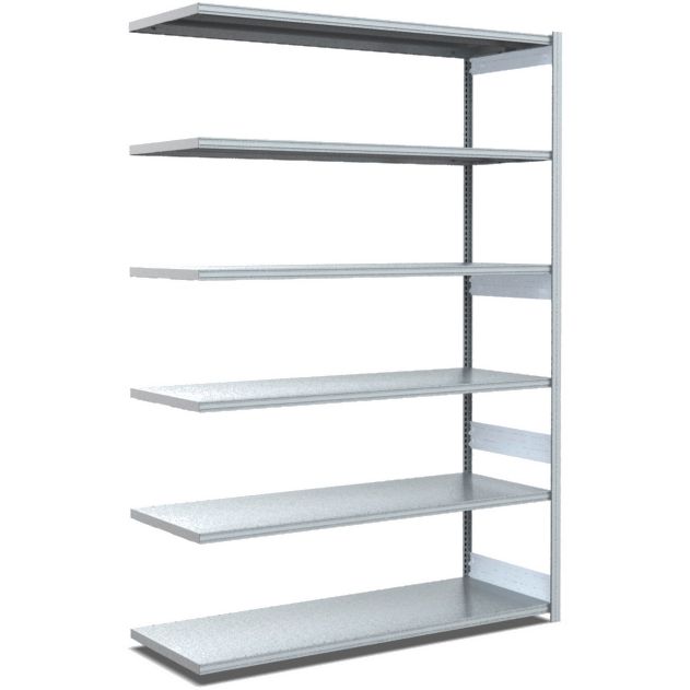 Fachbodenregale Typ EL - Fachlast 100 kg - glanzverzinkte Ausführung