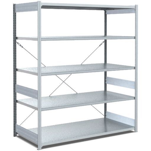 Fachbodenregale Typ M - Fachlast 200 kg - glanzverzinkte Ausführung