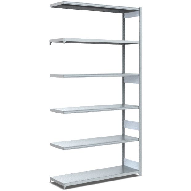 Fachbodenregale Typ M - Fachlast 200 kg - glanzverzinkte Ausführung