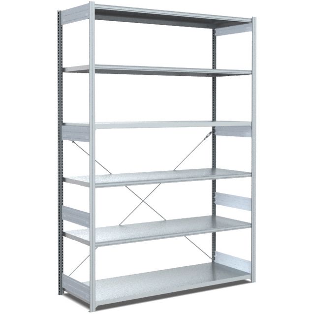 Fachbodenregale Typ M - Fachlast 200 kg - glanzverzinkte Ausführung