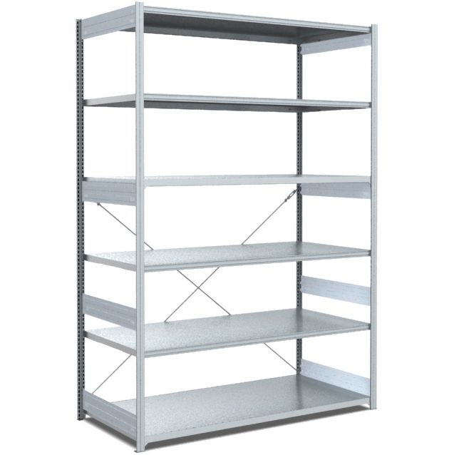 Fachbodenregale Typ M - Fachlast 200 kg - glanzverzinkte Ausführung