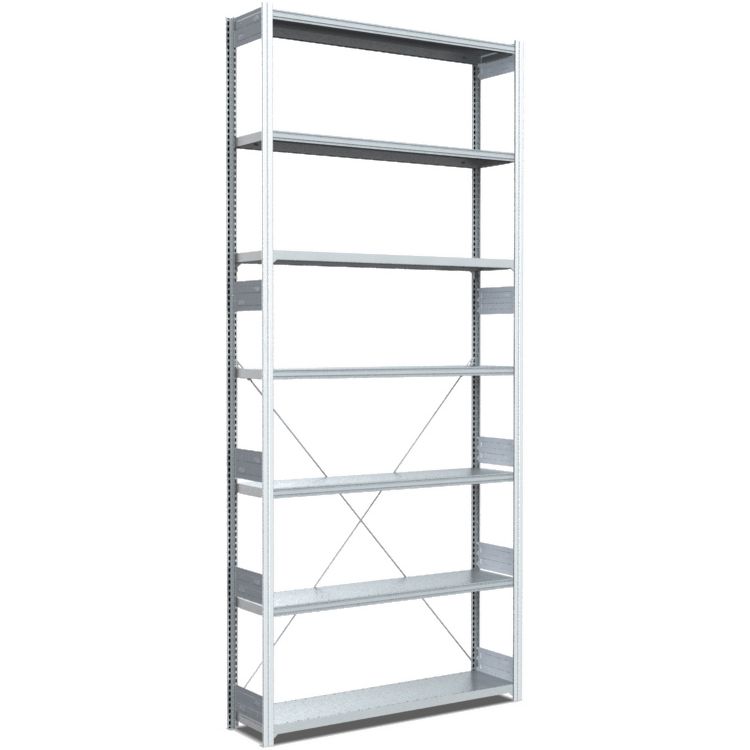 Fachbodenregale Typ M - Fachlast 200 kg - glanzverzinkte Ausführung