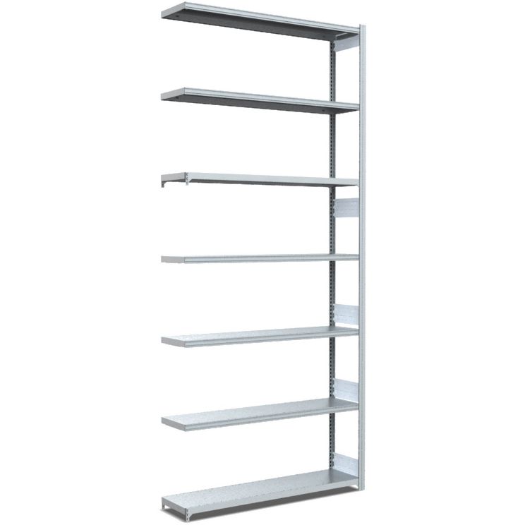 Fachbodenregale Typ M - Fachlast 200 kg - glanzverzinkte Ausführung