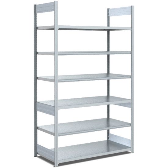 Archivregale - zweiseitige Nutzung, glanzverzinkte Ausführung