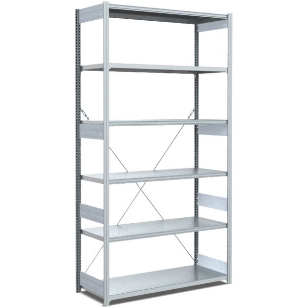 Fachbodenregale Typ S - Fachlast 300 kg - glanzverzinkte Ausführung