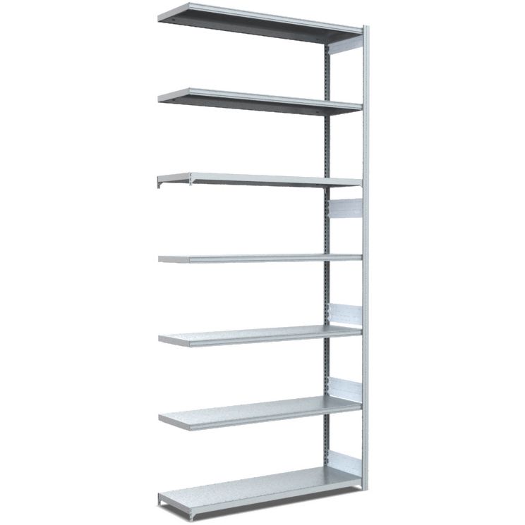 Fachbodenregale Typ S - Fachlast 300 kg - glanzverzinkte Ausführung