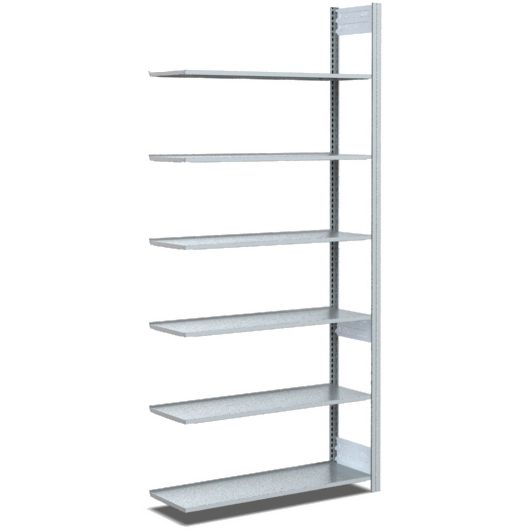 Archivregale - einseitige Nutzung, glanzverzinkte Ausführung