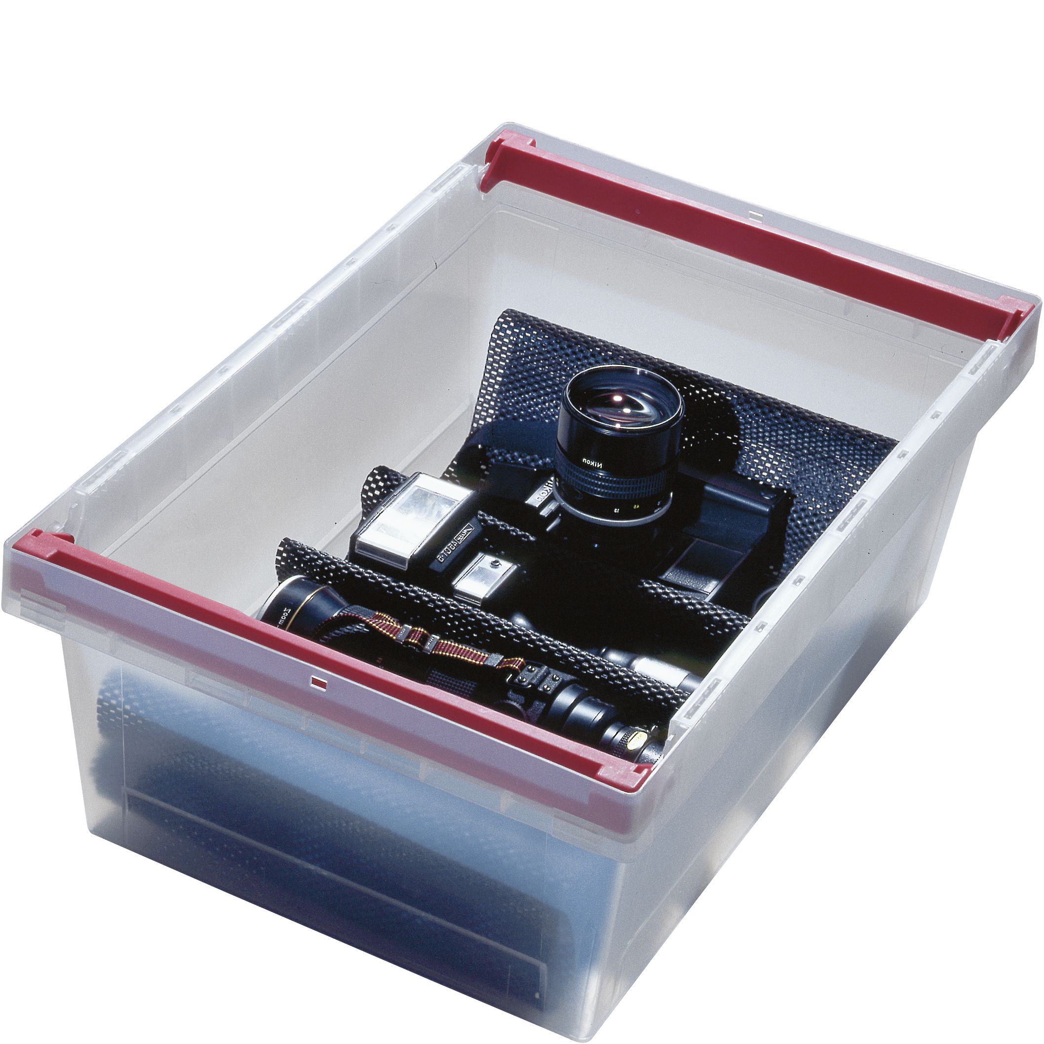 Mehrwegbehälter MB MBB64221TRANSP - transparente Ausführung, mit Stapelbügeln