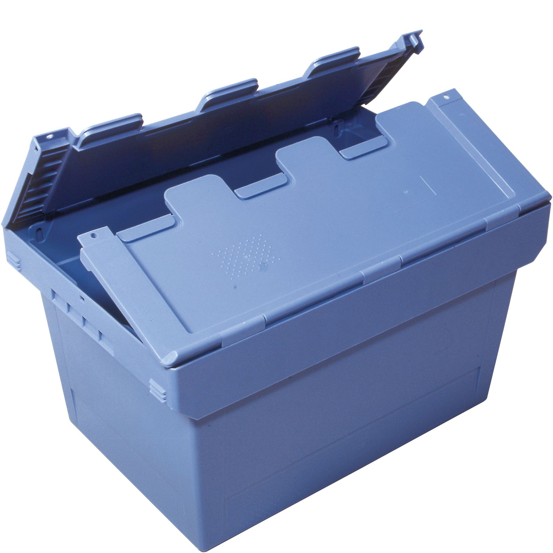 Mehrwegbehälter MB MBD64321 - mit anscharniertem zweiteiligem Klappdeckel