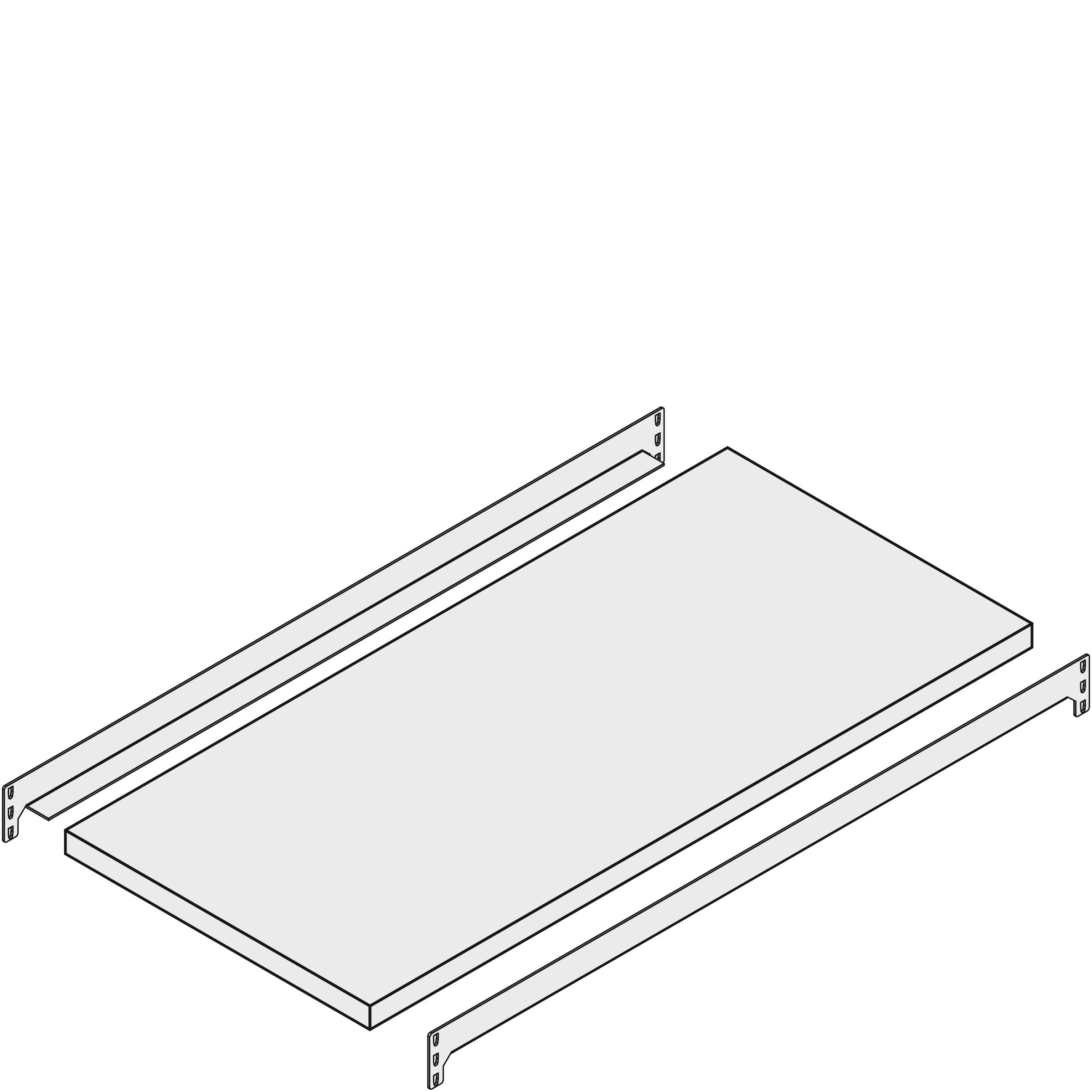Zusatzebenen - einfache Regaltiefe