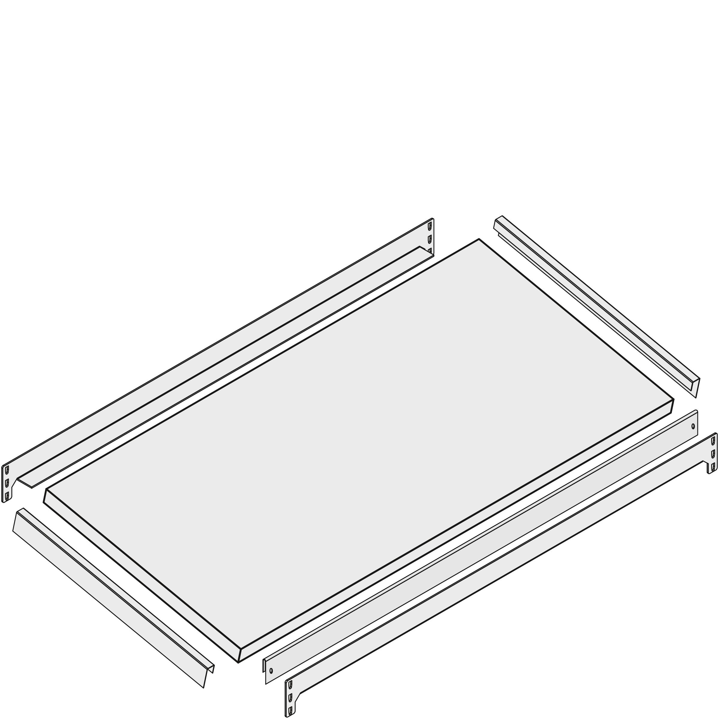 Zusatzebenen - einfache Regaltiefe