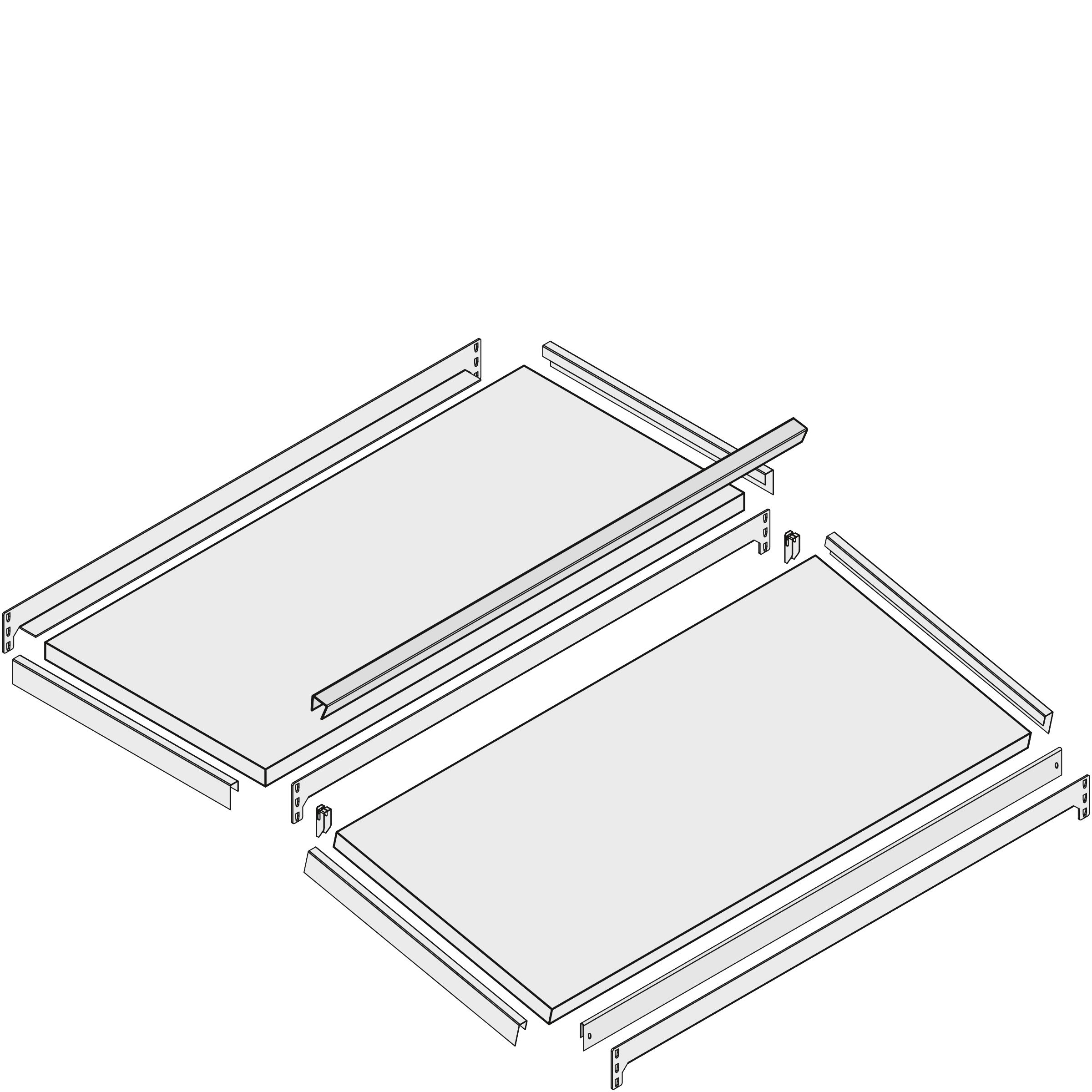 Zusatzebenen - doppelte Regaltiefe