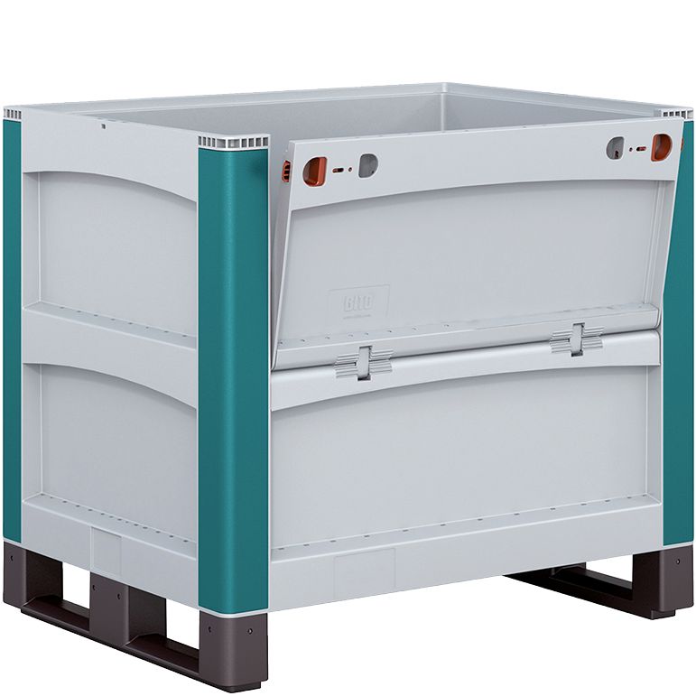 Schwerlastbehälter SL SLK86626K - mit längsseitiger Entnahmeklappe