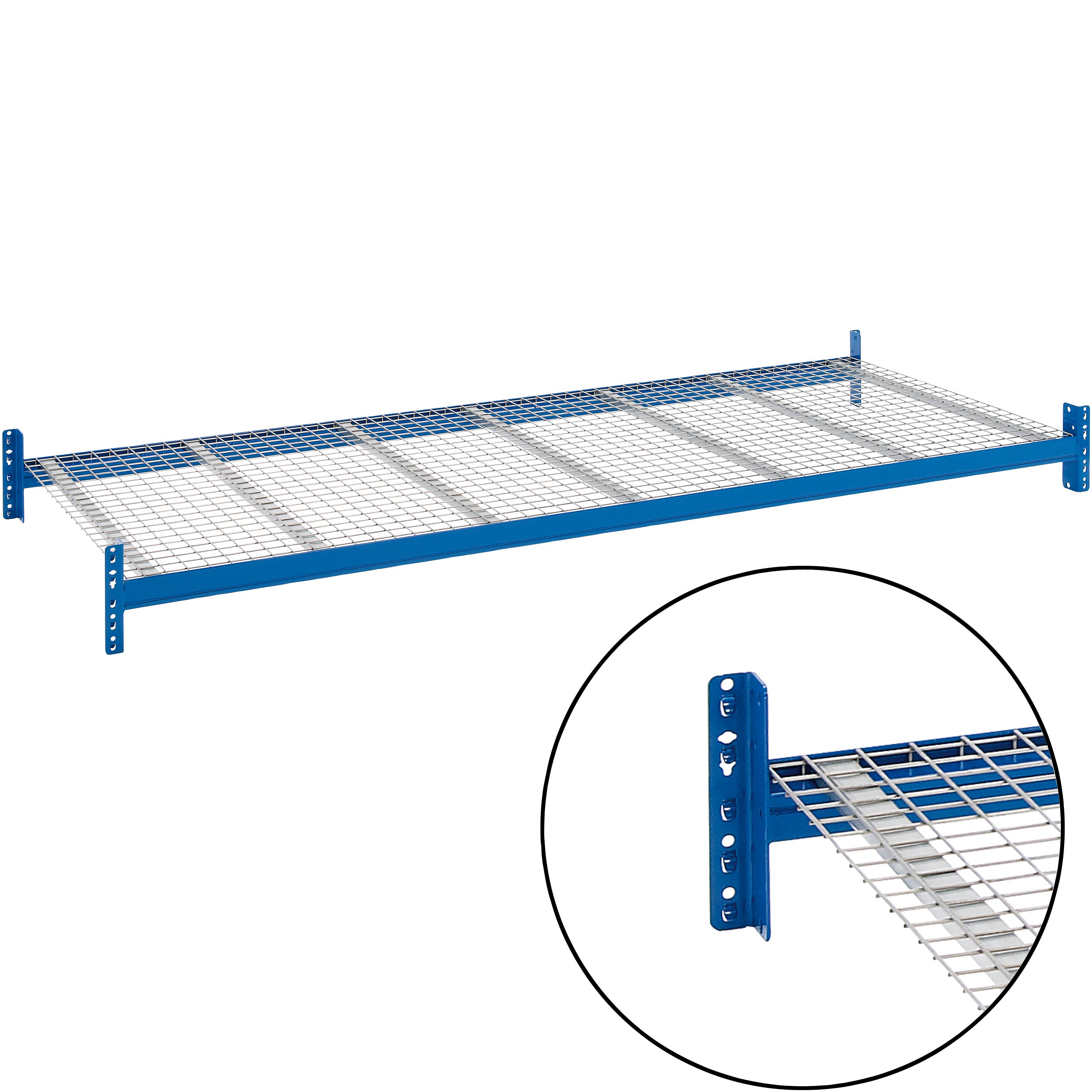 Fachebenen für Palettenregale - mit Gitterböden, auf Stufentraversen