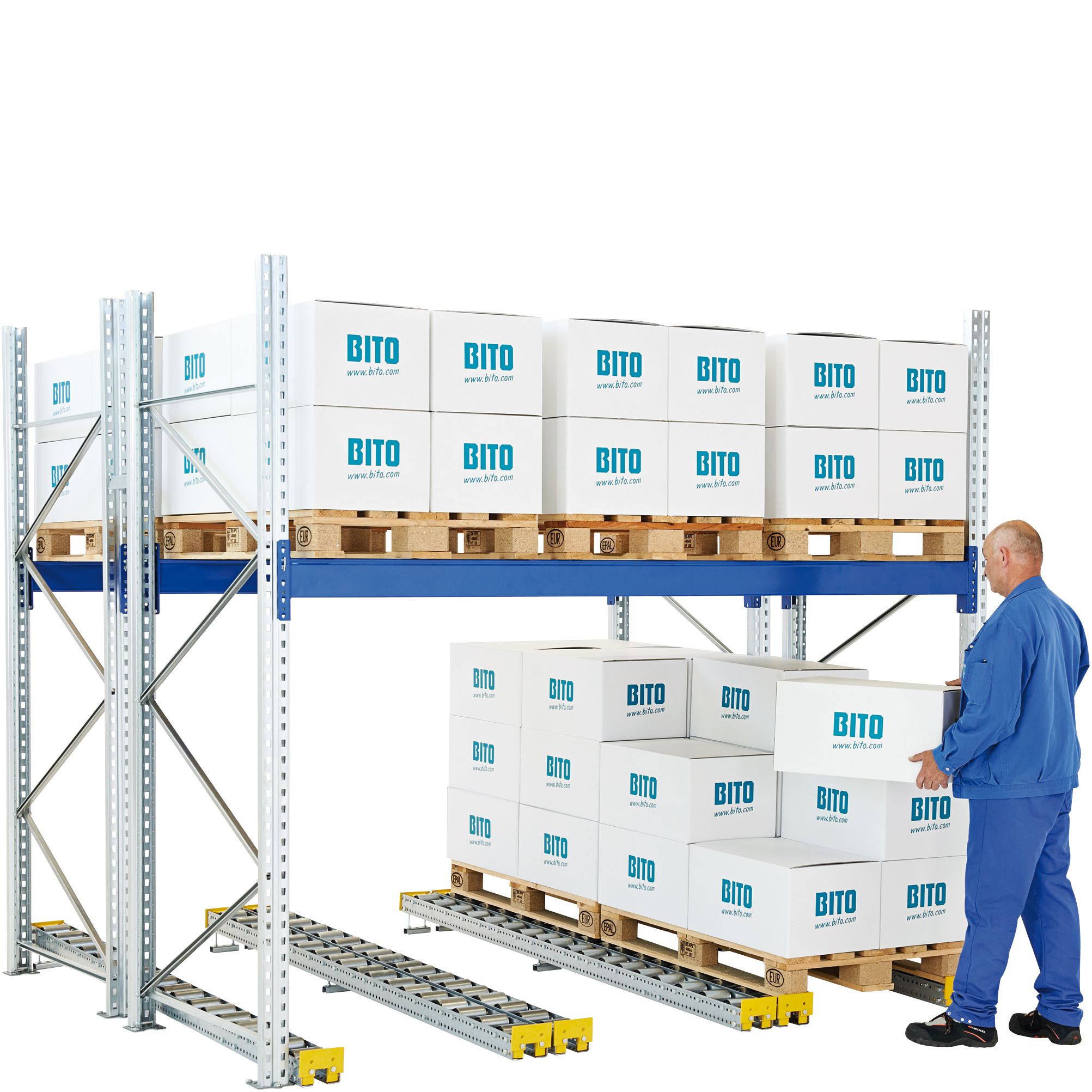 Rollenbahnsegmente - geteilte Ausführung