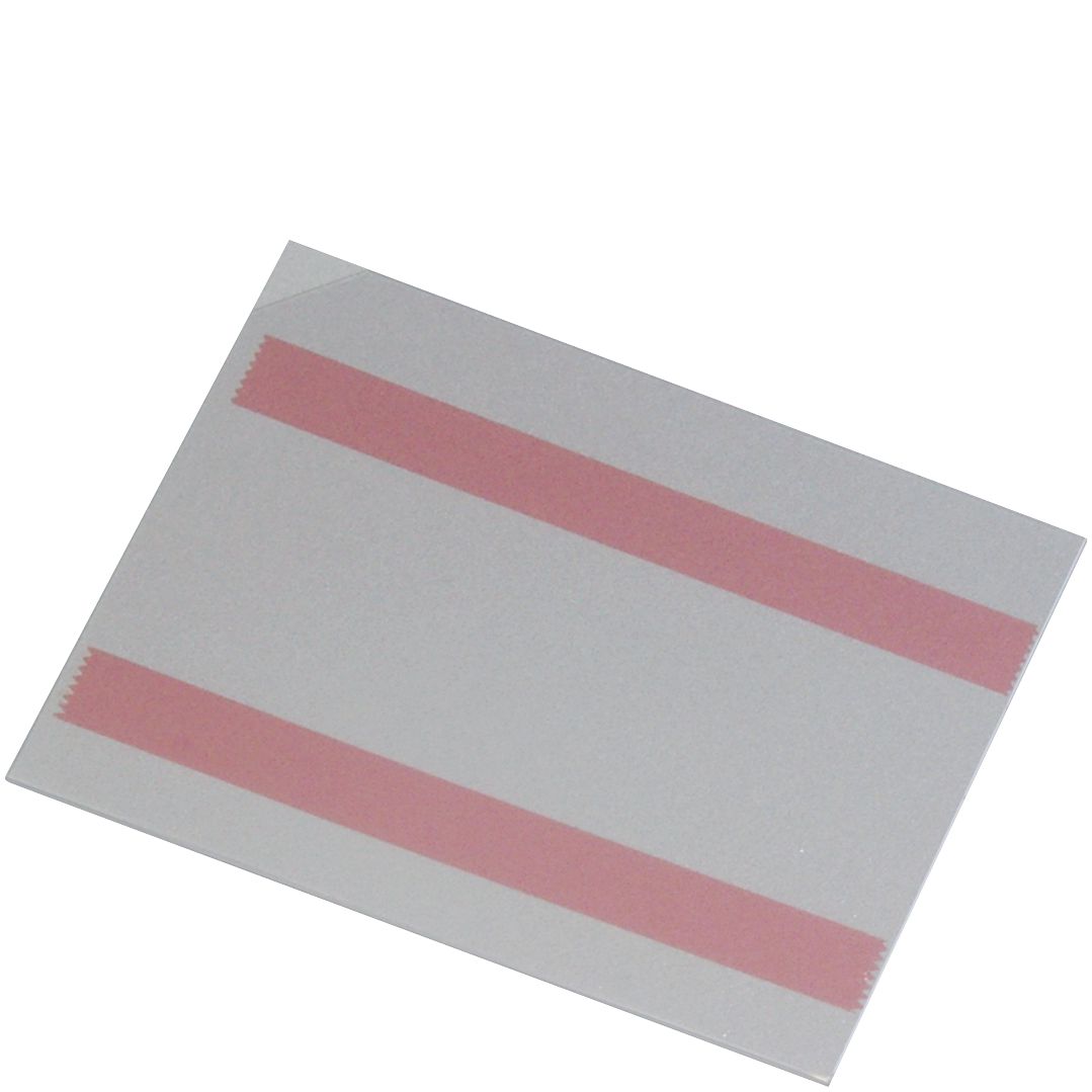 Etikettentaschen - selbstklebend, 3 Seiten offen (VE 10 Stk.)