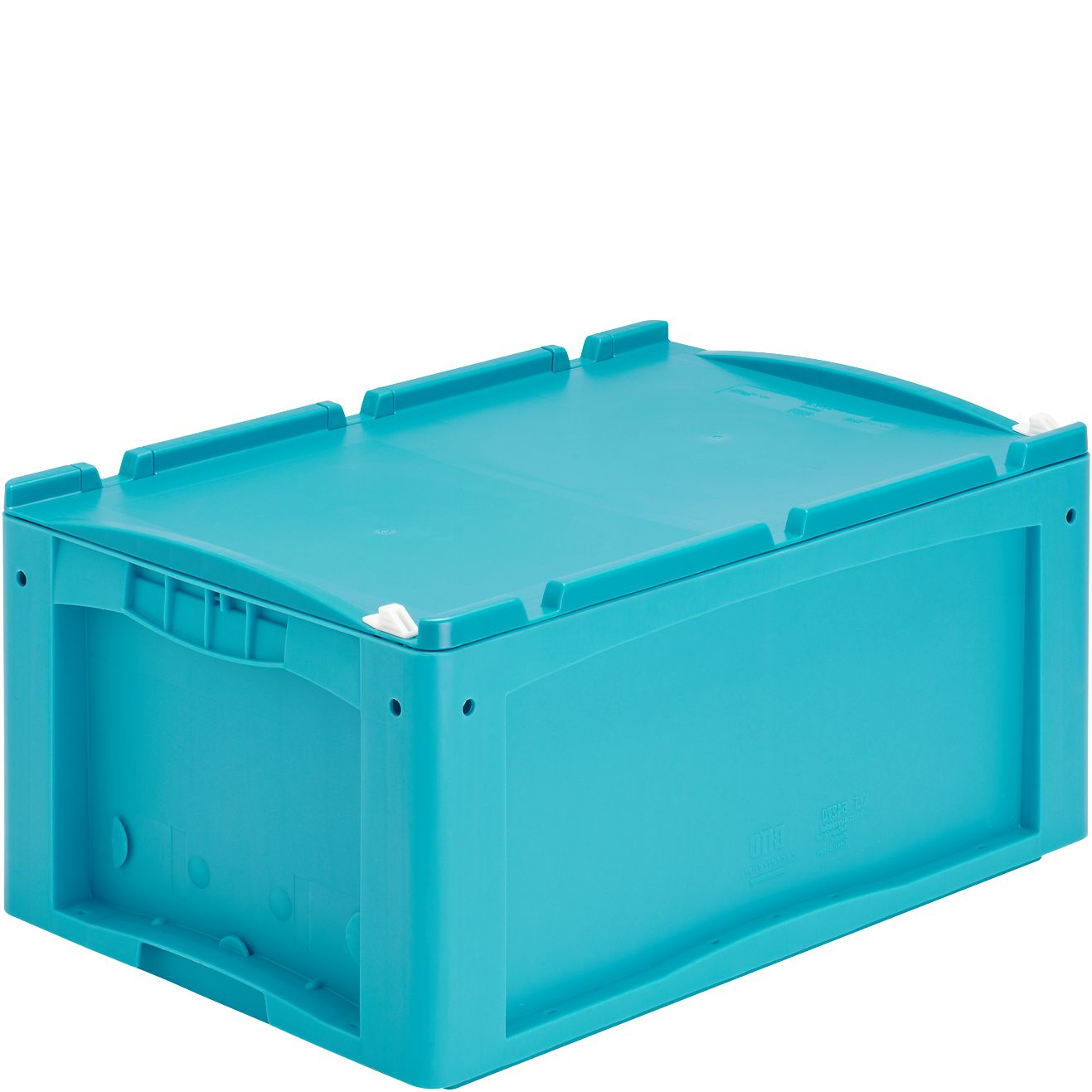 Kleinladungsträger KLT KLT64270ASDV - mit einteiligem Klappdeckel und Schnappverschluss