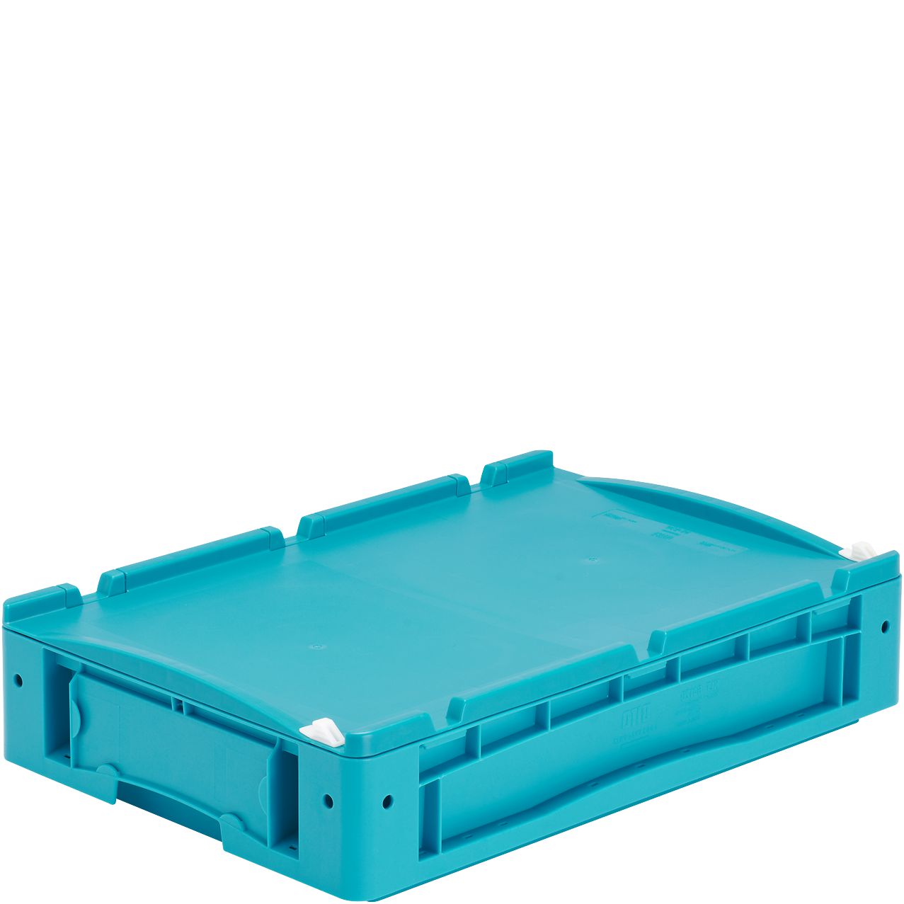 Kleinladungsträger KLT KLT64120ASDV - mit einteiligem Klappdeckel und Schnappverschluss