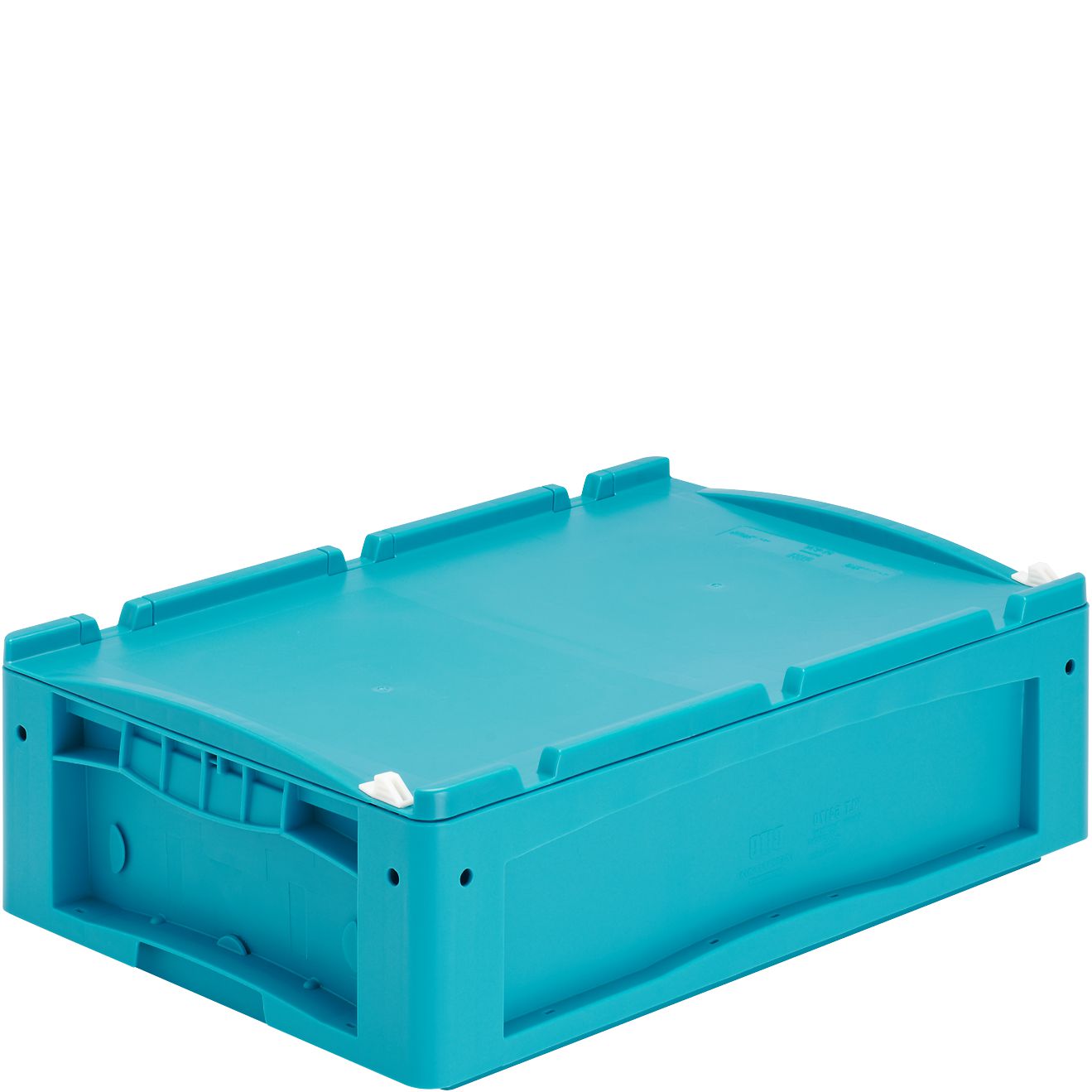 Kleinladungsträger KLT KLT64170ASDV - mit einteiligem Klappdeckel und Schnappverschluss