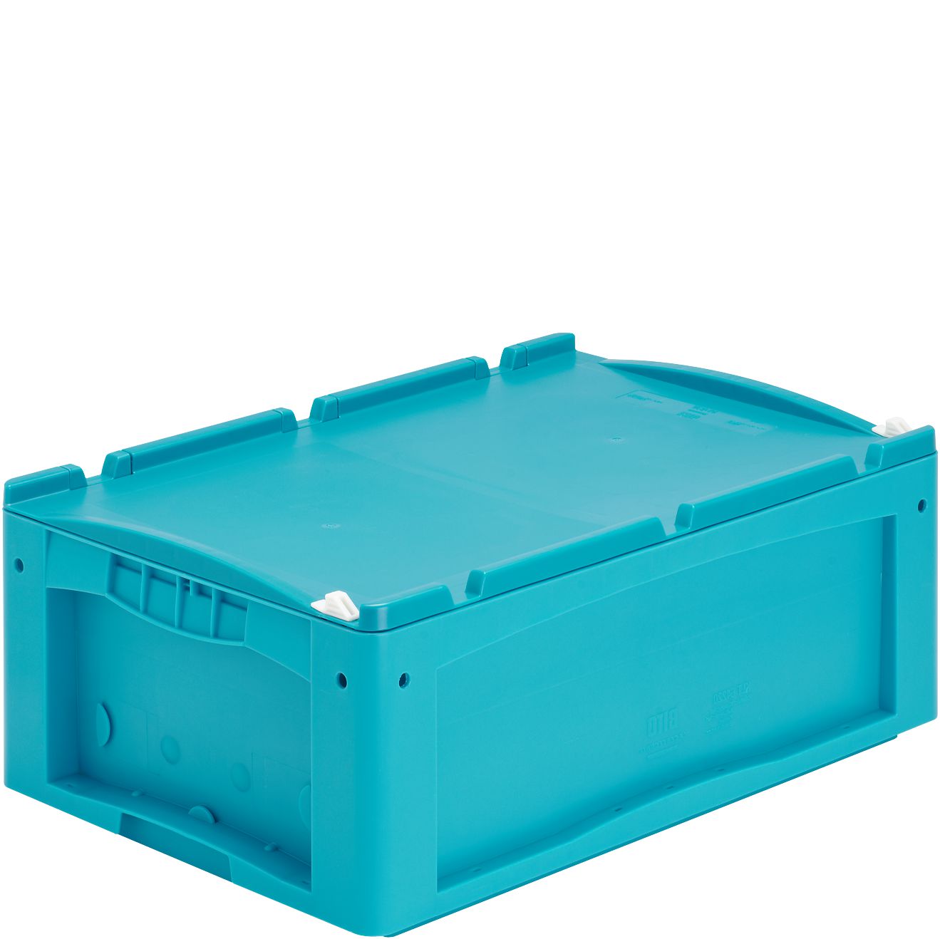 Kleinladungsträger KLT KLT64220ASDV - mit einteiligem Klappdeckel und Schnappverschluss