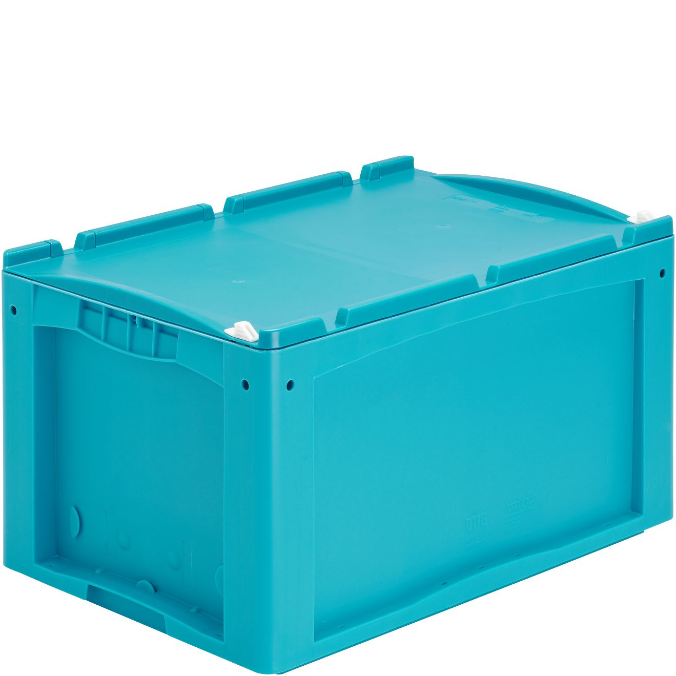 Kleinladungsträger KLT KLT64320ASDV - mit einteiligem Klappdeckel und Schnappverschluss