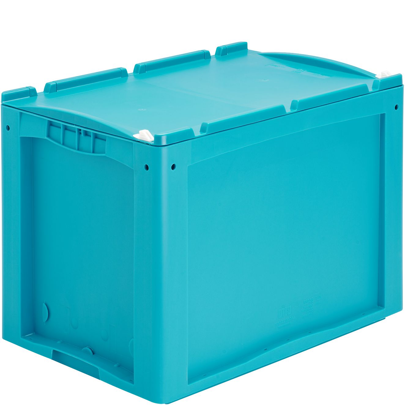 Kleinladungsträger KLT KLT64420ASDV - mit einteiligem Klappdeckel und Schnappverschluss