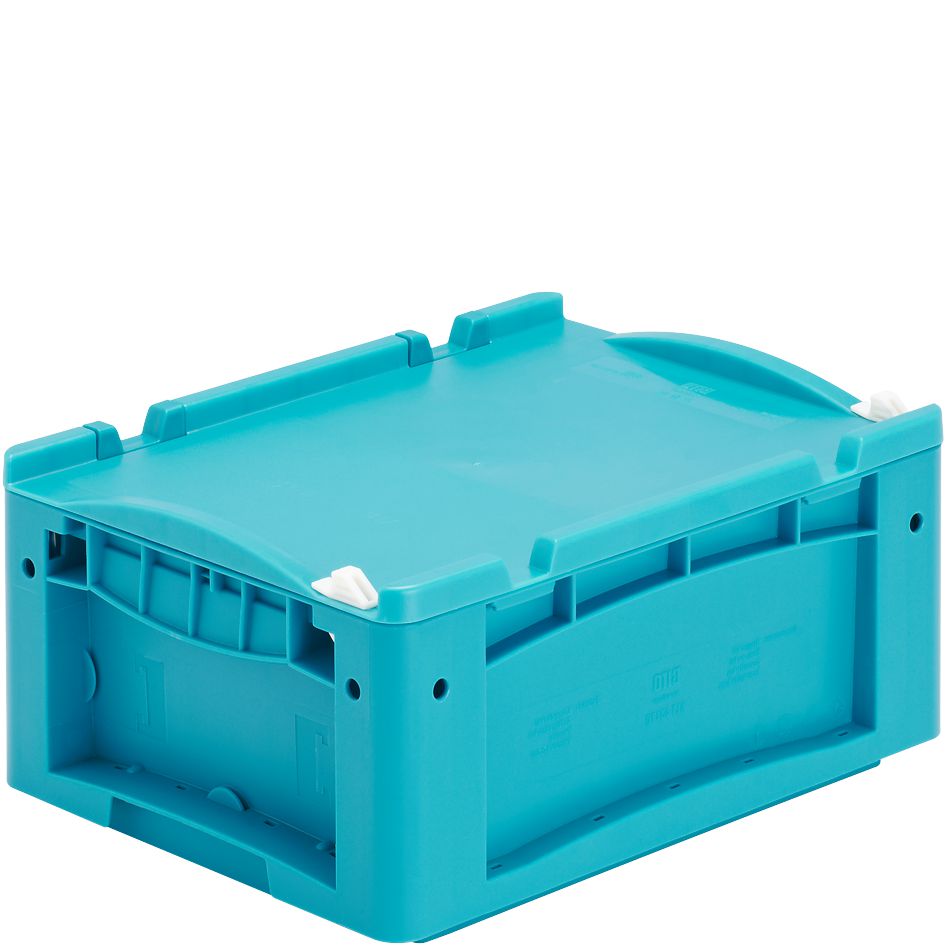 Kleinladungsträger KLT KLT43170ASDV - mit einteiligem Klappdeckel und Schnappverschluss