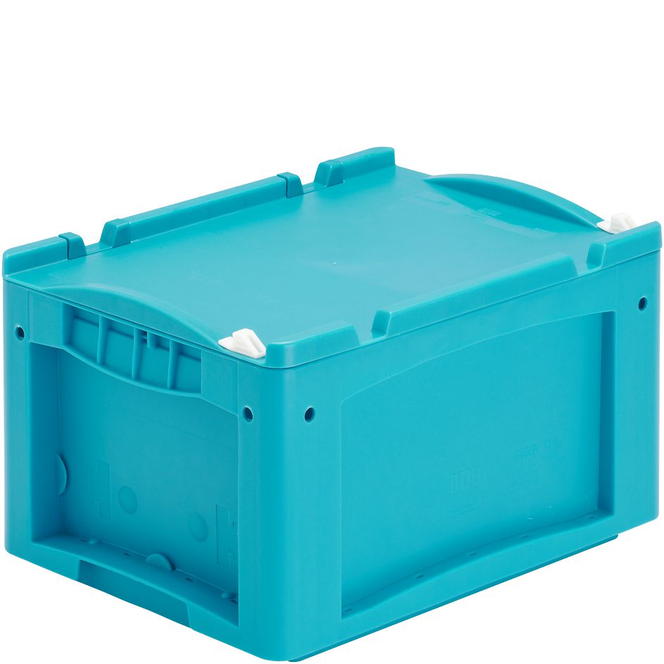 Kleinladungsträger KLT KLT43220ASDV - mit einteiligem Klappdeckel und Schnappverschluss