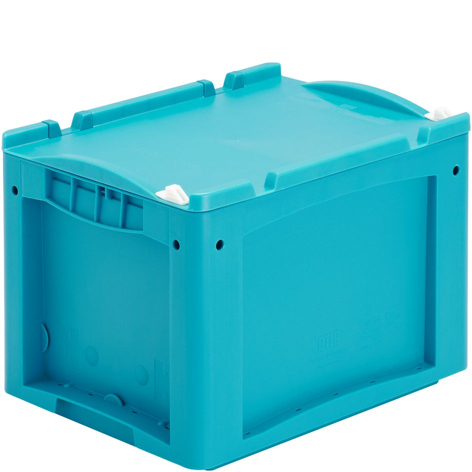 Kleinladungsträger KLT KLT43270ASDV - mit einteiligem Klappdeckel und Schnappverschluss