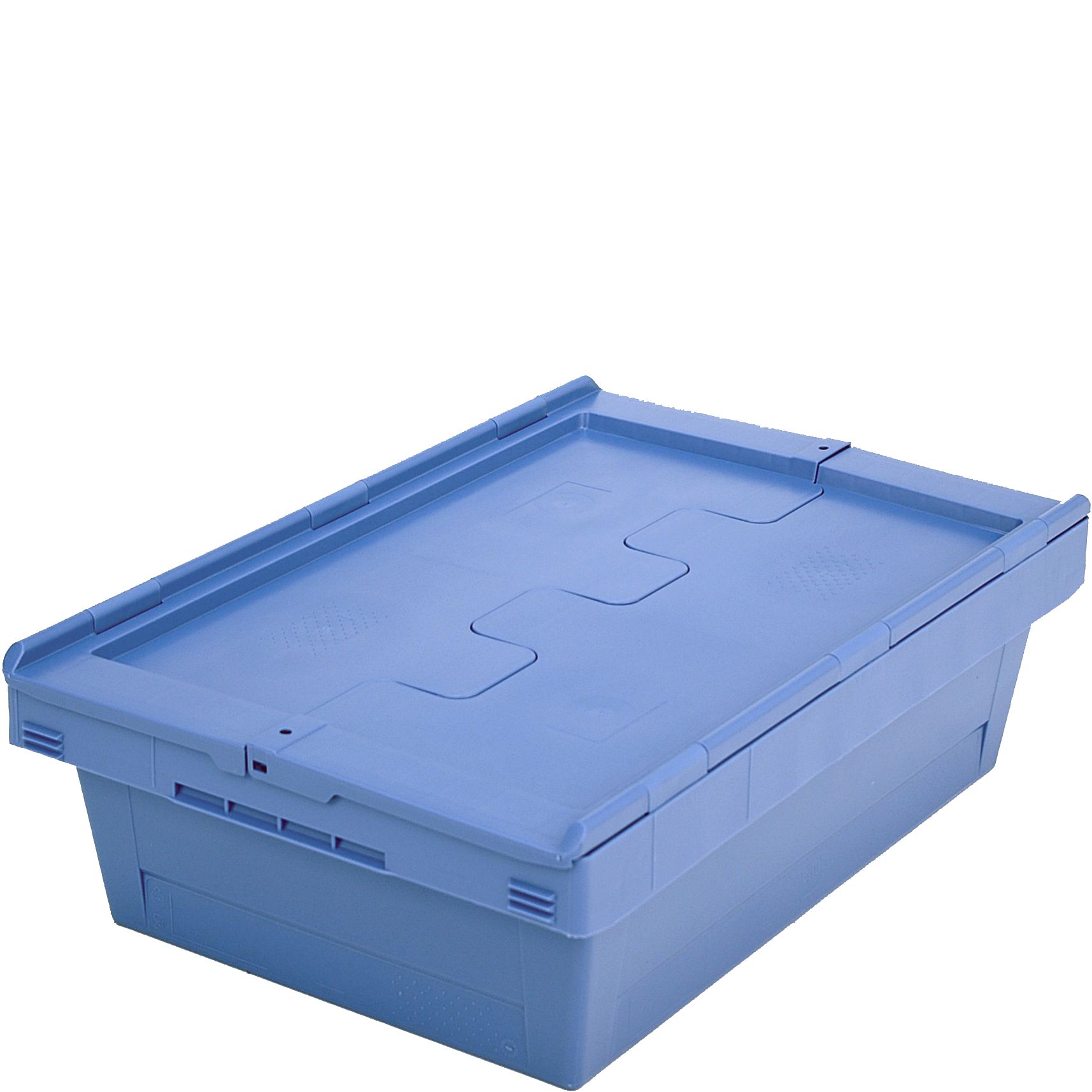 Mehrwegbehälter MB MBD64171 - mit anscharniertem zweiteiligem Klappdeckel